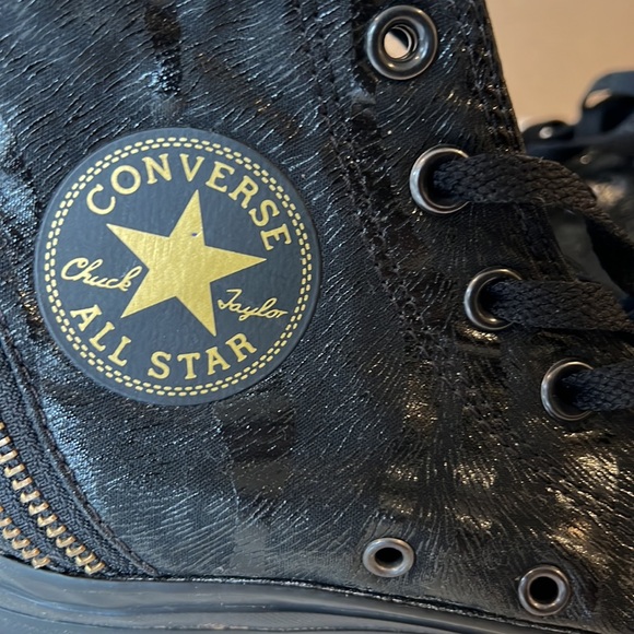 Limited edition black Converse All Stars - Picture 5 of 6